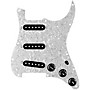 920d Custom Texas Growler Loaded Pickguard for Strat With Black Pickups and S5W-BL-V Wiring Harness White Pearl