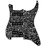920d Custom Texas Growler Loaded Pickguard for Strat With Black Pickups and S7W Wiring Harness Black Pearl