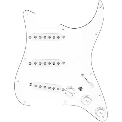 920d Custom Texas Growler Loaded Pickguard for Strat With White Pickups and S7W-MT Wiring Harness