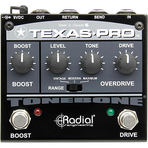Texas-Pro Overdrive and Boost Pedal
