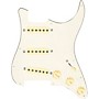 920d Custom Texas Vintage Loaded Pickguard for Strat With Aged White Pickups and S5W-BL-V Wiring Harness Aged White