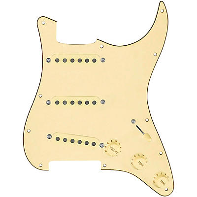 920d Custom Texas Vintage Loaded Pickguard for Strat With Aged White Pickups and S7W-MT Wiring Harness