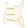 920d Custom Texas Vintage Loaded Pickguard for Strat With Aged White Pickups and S7W-MT Wiring Harness Parchment