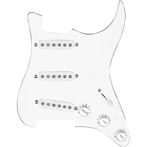 920d Custom Texas Vintage Loaded Pickguard for Strat With White Pickups and S5W Wiring Harness White