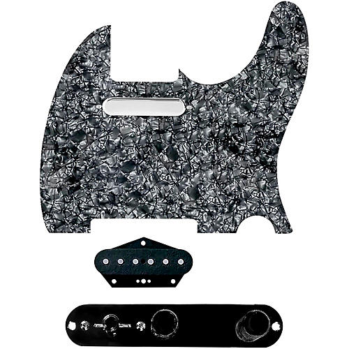920d Custom Texas Vintage Loaded Pickguard for Tele With T3W-B Control Plate Black Pearl