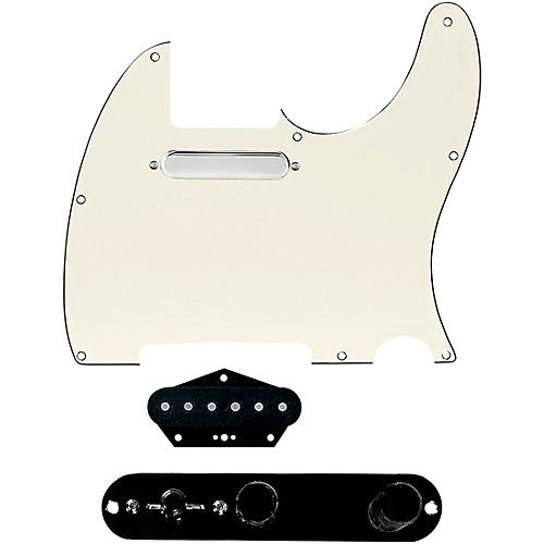 920d Custom Texas Vintage Loaded Pickguard for Tele With T3W-B Control Plate Parchment