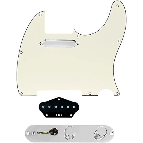 920d Custom Texas Vintage Loaded Pickguard for Tele With T3W-C Control Plate Parchment