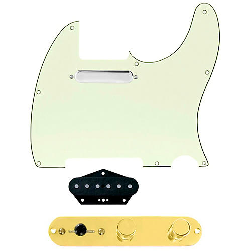 920d Custom Texas Vintage Loaded Pickguard for Tele With T3W-G Control Plate Mint Green