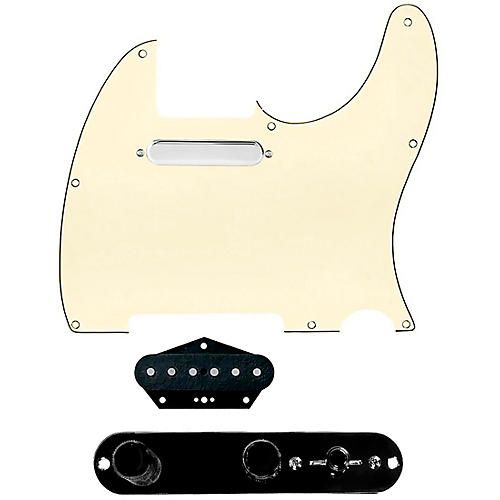 920d Custom Texas Vintage Loaded Pickguard for Tele With T3W-REV-B Control Plate Aged White