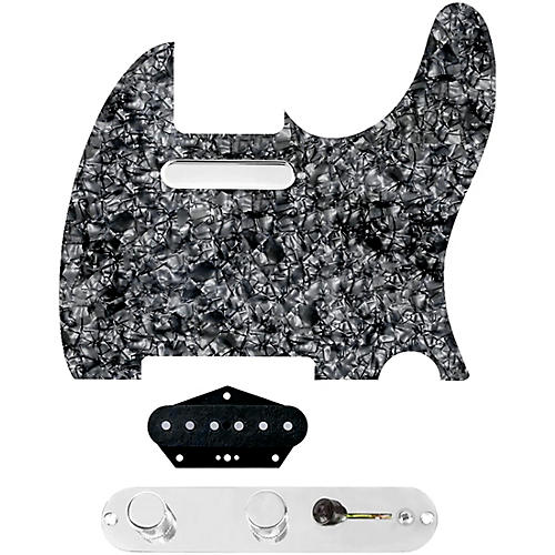 920d Custom Texas Vintage Loaded Pickguard for Tele With T3W-REV-C Control Plate Black Pearl