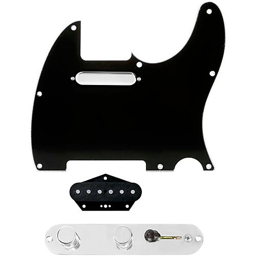 920d Custom Texas Vintage Loaded Pickguard for Tele With T3W-REV-C Control Plate Black