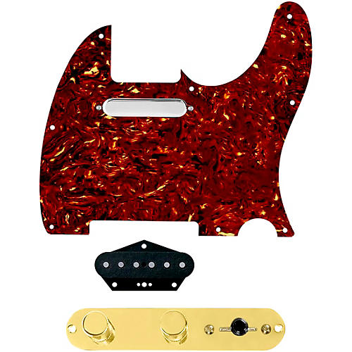 920d Custom Texas Vintage Loaded Pickguard for Tele With T3W-REV-G Control Plate Tortoise