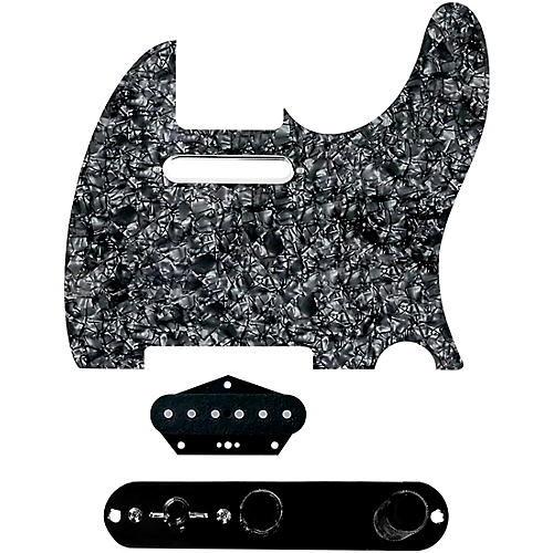 920d Custom Texas Vintage Loaded Pickguard for Tele With T4W-B Control Plate Black Pearl
