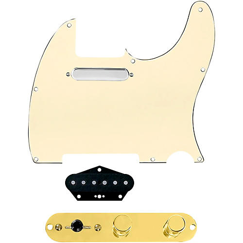 920d Custom Texas Vintage Loaded Pickguard for Tele With T4W-G Control Plate Aged White