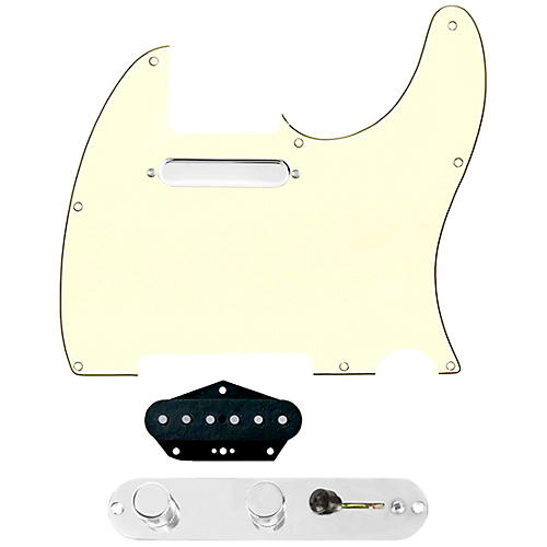 920d Custom Texas Vintage Loaded Pickguard for Tele With T4W-REV-C Control Plate Aged White