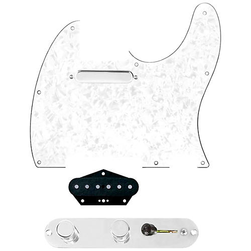 920d Custom Texas Vintage Loaded Pickguard for Tele With T4W-REV-C Control Plate White Pearl