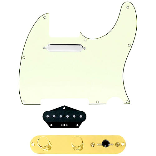 920d Custom Texas Vintage Loaded Pickguard for Tele With T4W-REV-G Control Plate Mint Green