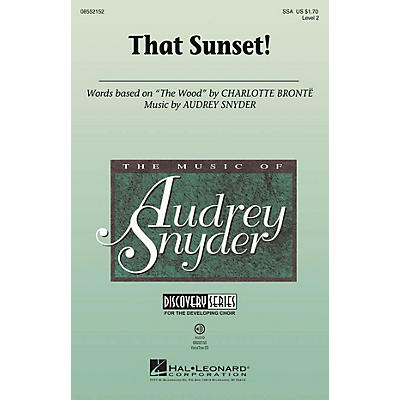 Hal Leonard That Sunset! (Discovery Level 2) VoiceTrax CD Arranged by Audrey Snyder