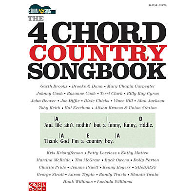 Cherry Lane The 4-Chord Country Songbook - Strum & Sing Easy Guitar Series Softcover Performed by Various