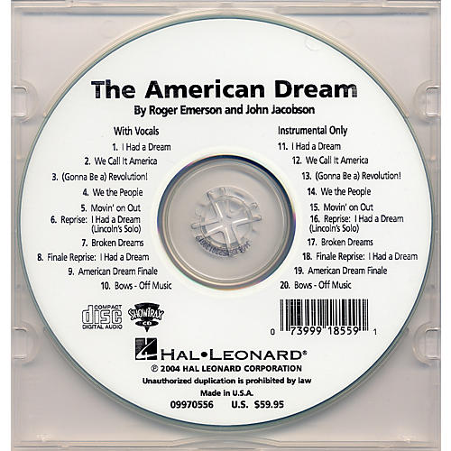 Hal Leonard The American Dream Performance/Accompaniment Cd