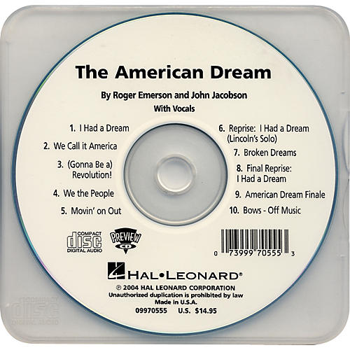 Hal Leonard The American Dream Preview Cd