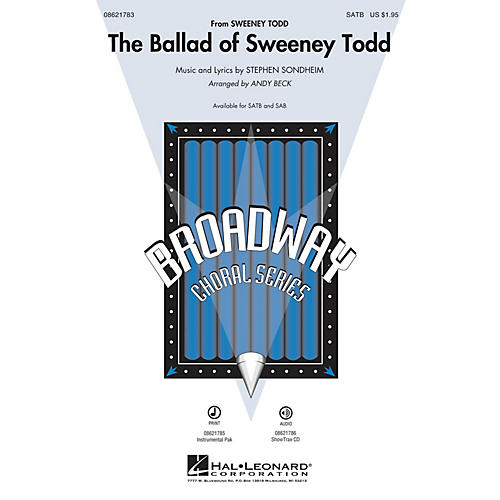 Hal Leonard The Ballad of Sweeney Todd SATB arranged by Andy Beck