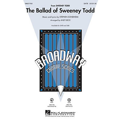 Hal Leonard The Ballad of Sweeney Todd ShowTrax CD Arranged by Andy Beck