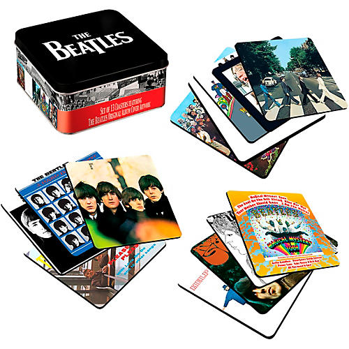 The Beatles Album Covers - 13 Piece Coaster Set With Tin Storage Box
