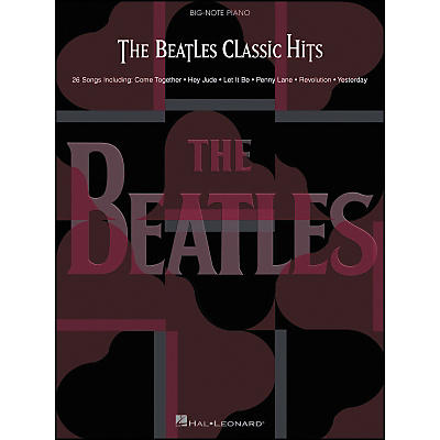 Hal Leonard The Beatles Classic Hits for Big Note Piano