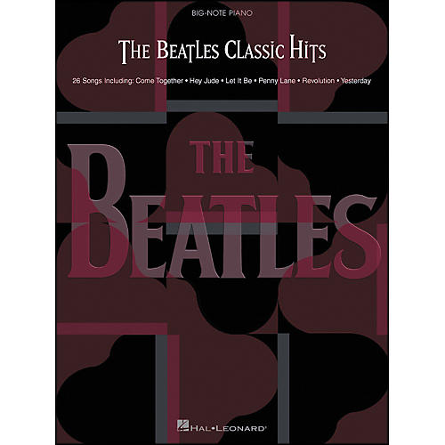 Hal Leonard The Beatles Classic Hits for Big Note Piano