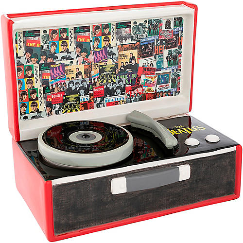 The Beatles Singles Collection Record Player Sculpted Ceramic Cookie Jar