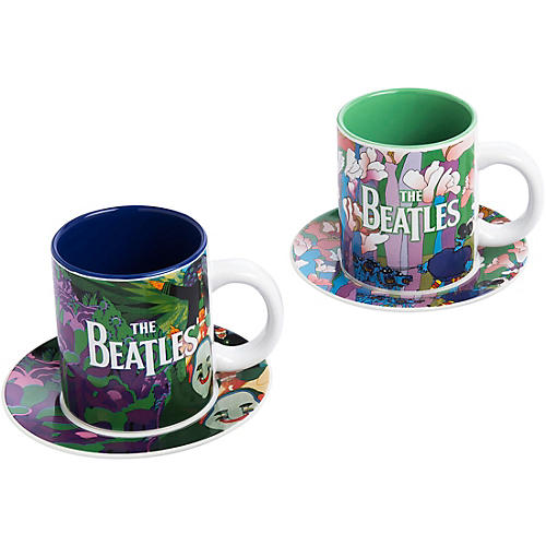 The Beatles Yellow Submarine Teacups & Saucers Set of 2 - Version 1