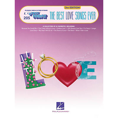 Hal Leonard The Best Love Songs Ever - 3rd Edition E-Z Play Today Volume 205