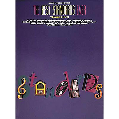 Hal Leonard The Best Standards Ever Volume 2 M-Z Revised Piano, Vocal, Guitar Songbook