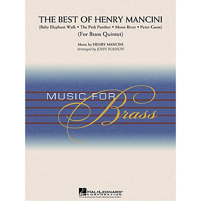 Hal Leonard The Best of Henry Mancini (Brass Quintet (opt. Percussion)) Concert Band Level 3-4 by John Wasson