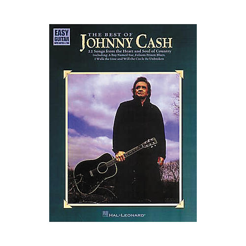 Hal Leonard The Best of Johnny Cash Easy Guitar Tab Book