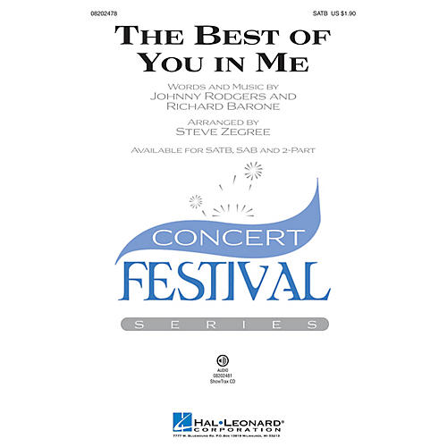 Hal Leonard The Best of You in Me SATB arranged by Steve Zegree
