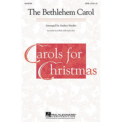 Hal Leonard The Bethlehem Carol 2-Part Arranged by Audrey Snyder