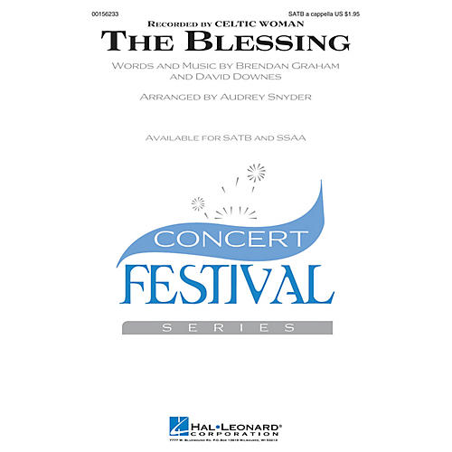 Hal Leonard The Blessing SATB a cappella by Celtic Woman arranged by Audrey Snyder