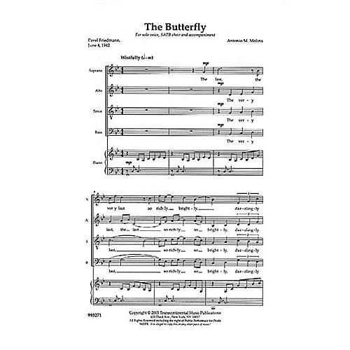 The Butterfly SATB composed by Anton Molina