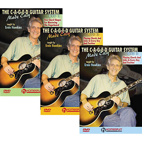 The C-A-G-E-D Guitar System Made Easy DVDs 1,2, & 3