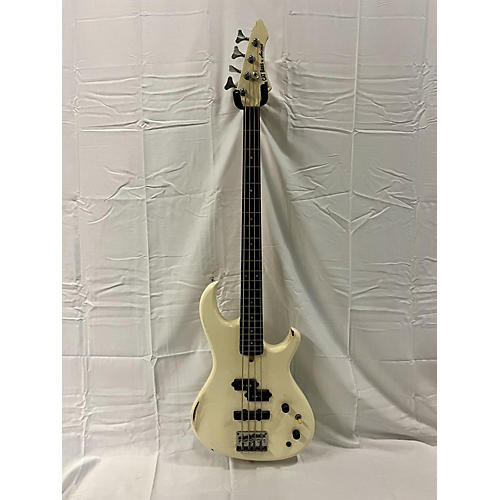 Aria The Cat Bass Electric Bass Guitar Antique White