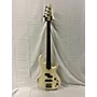 Used Aria The Cat Bass Electric Bass Guitar Antique White