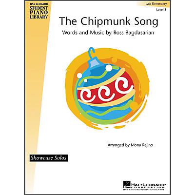 Hal Leonard The Chipmunk Song Late Elementary Level 3 Showcase Solos Hal Leonard Student Piano Library by Mona Rejino
