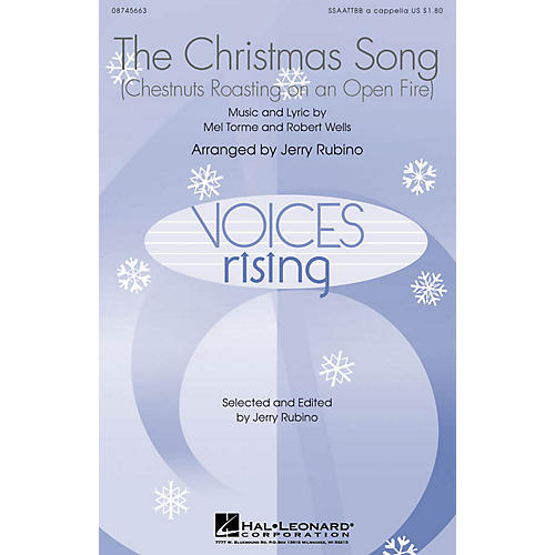 Hal Leonard The Christmas Song (Chestnuts Roasting on an Open Fire) SSAATTBB A Cappella arranged by Jerry Rubino