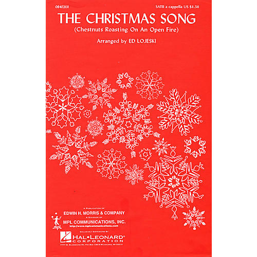 Hal Leonard The Christmas Song (SATB a cappella) SATB arranged by Ed Lojeski