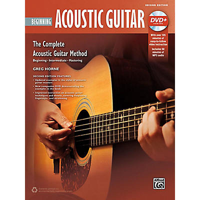 Alfred The Complete Acoustic Guitar Method: Beginning Acoustic Guitar (2nd Edition) - Book & DVD