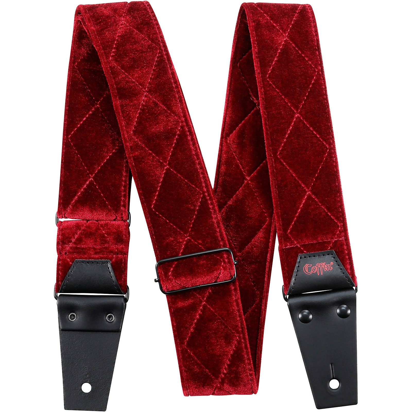 Coffin Case The Count Red Velvet Guitar Strap Musician's Friend