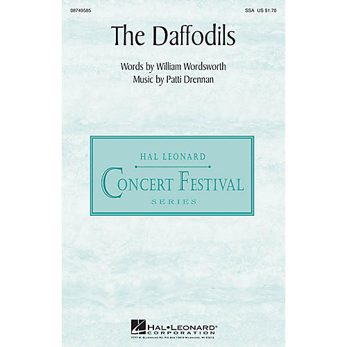 Hal Leonard The Daffodils SSA composed by Patti Drennan