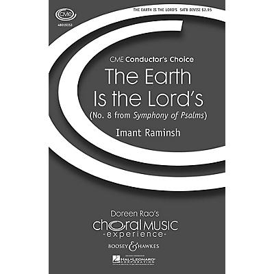 Boosey and Hawkes The Earth Is the Lord's (No. 8 from Symphony of Psalms) CME In High Voice SATB composed by Imant Raminsh